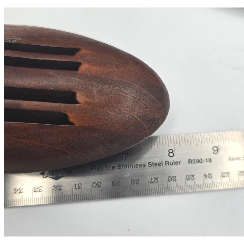 Vintage Dark Wood Adjustable Vented Shoe Trees Pair Mens Dress Shoe Shapers